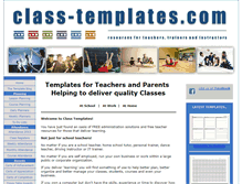 Tablet Screenshot of class-templates.com
